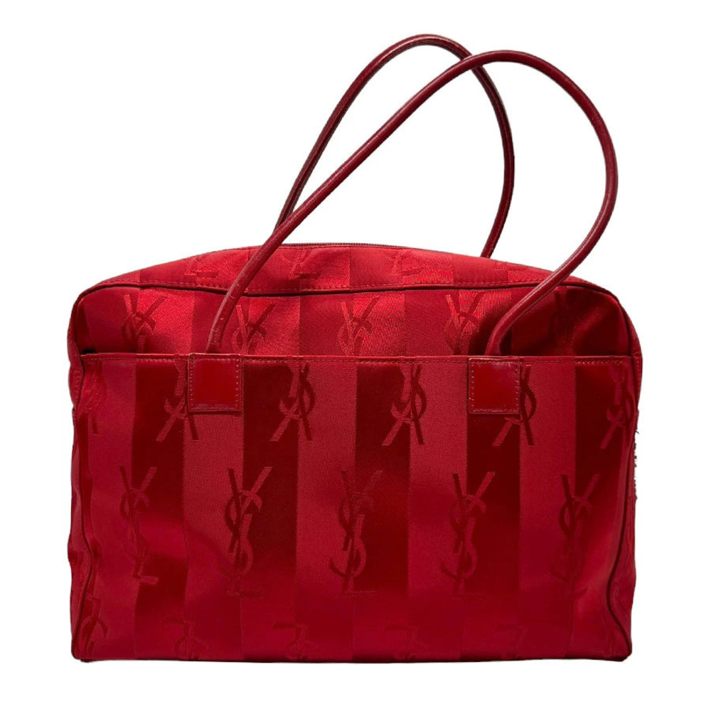 Saint Laurent Le Cinq A Sept Leather Hobo Shoulder Bag Red